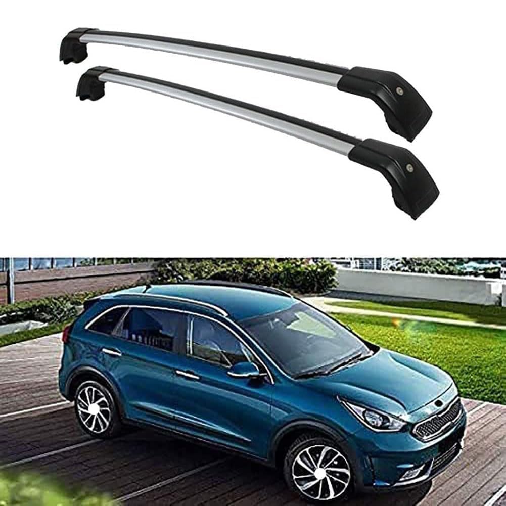 2 Stück Aluminium Dachträger Relingträger,Dachgepäckträger Alu Relingträger für KIA NIRO 2017-2020,A 2 Stück Aluminium Dachträger Relingträger,Dachgepäckträger Alu Relingträger für KIA NIRO 2017-2020,A von GCTRICL