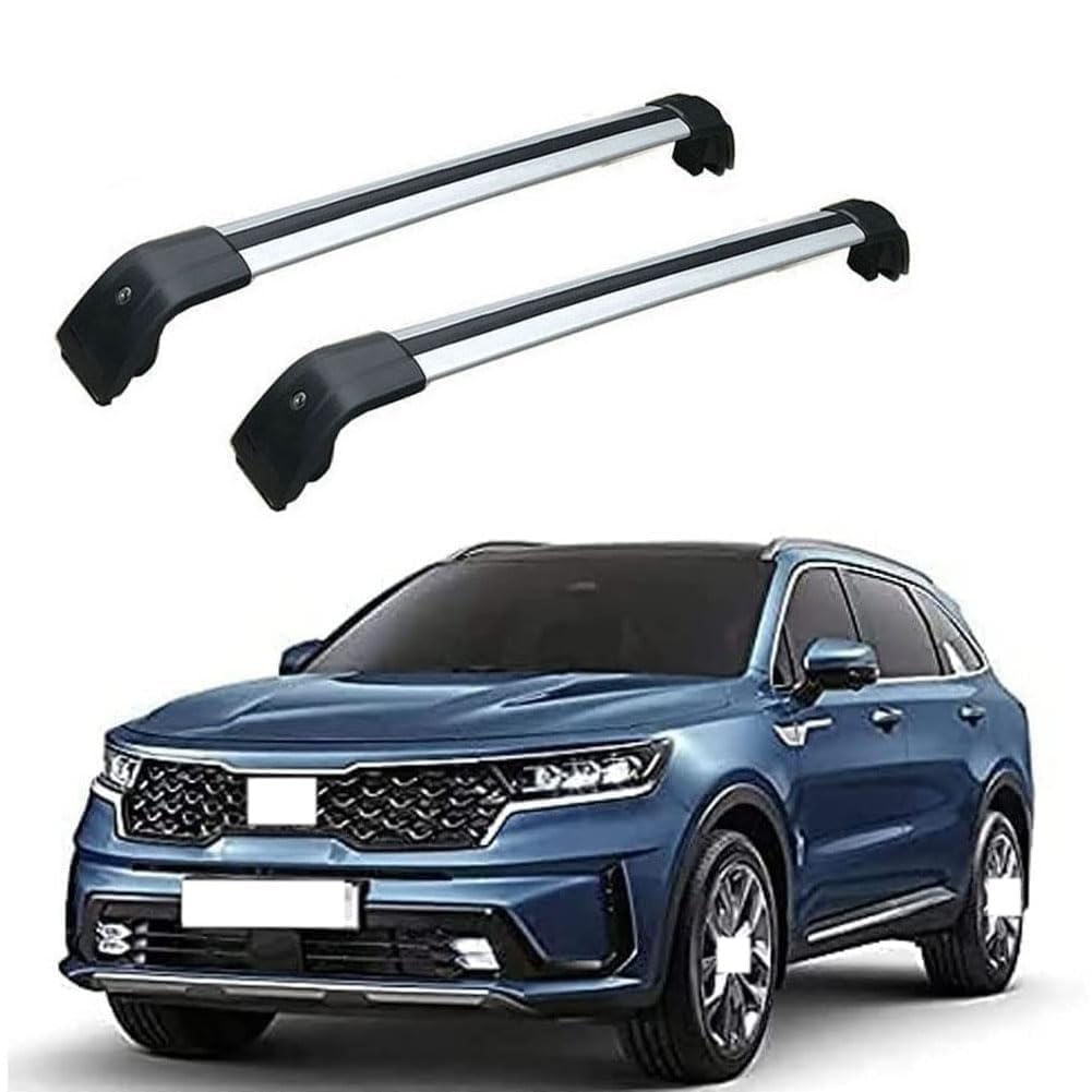 2 Stück Aluminium Dachträger Relingträger,Dachgepäckträger Alu Relingträger für KIA Sorento 2020 2021,A 2 Stück Aluminium Dachträger Relingträger,Dachgepäckträger Alu Relingträger für KIA Sorento 2020 2021,A von GCTRICL
