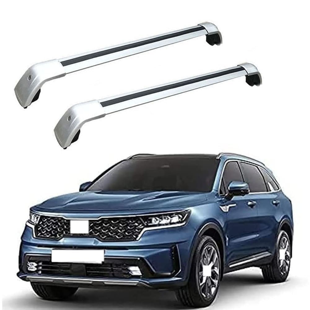 2 Stück Aluminium Dachträger Relingträger,Dachgepäckträger Alu Relingträger für KIA Sorento 2020 2021,B 2 Stück Aluminium Dachträger Relingträger,Dachgepäckträger Alu Relingträger für KIA Sorento 2020 2021,B von GCTRICL