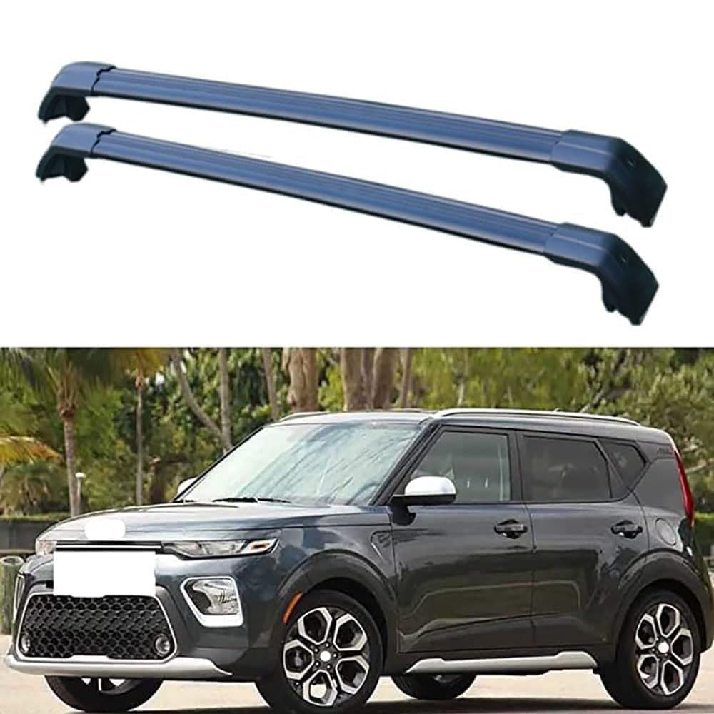 2 Stück Aluminium Dachträger Relingträger,Dachgepäckträger Alu Relingträger für KIA Soul 2014-2020,B 2 Stück Aluminium Dachträger Relingträger,Dachgepäckträger Alu Relingträger für KIA Soul 2014-2020,B von GCTRICL