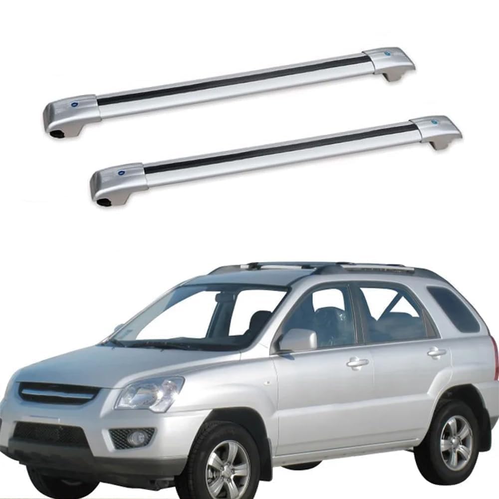 2 Stück Aluminium Dachträger Relingträger,Dachgepäckträger Alu Relingträger für KIA Sportage 2005-2010,A 2 Stück Aluminium Dachträger Relingträger,Dachgepäckträger Alu Relingträger für KIA Sportage 2005-2010,A von GCTRICL