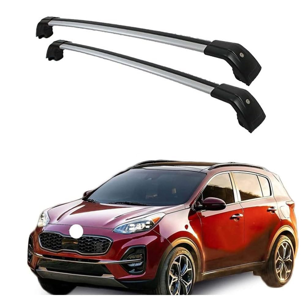 2 Stück Aluminium Dachträger Relingträger,Dachgepäckträger Alu Relingträger für KIA Sportage 2015-2020,A 2 Stück Aluminium Dachträger Relingträger,Dachgepäckträger Alu Relingträger für KIA Sportage 2015-2020,A von GCTRICL