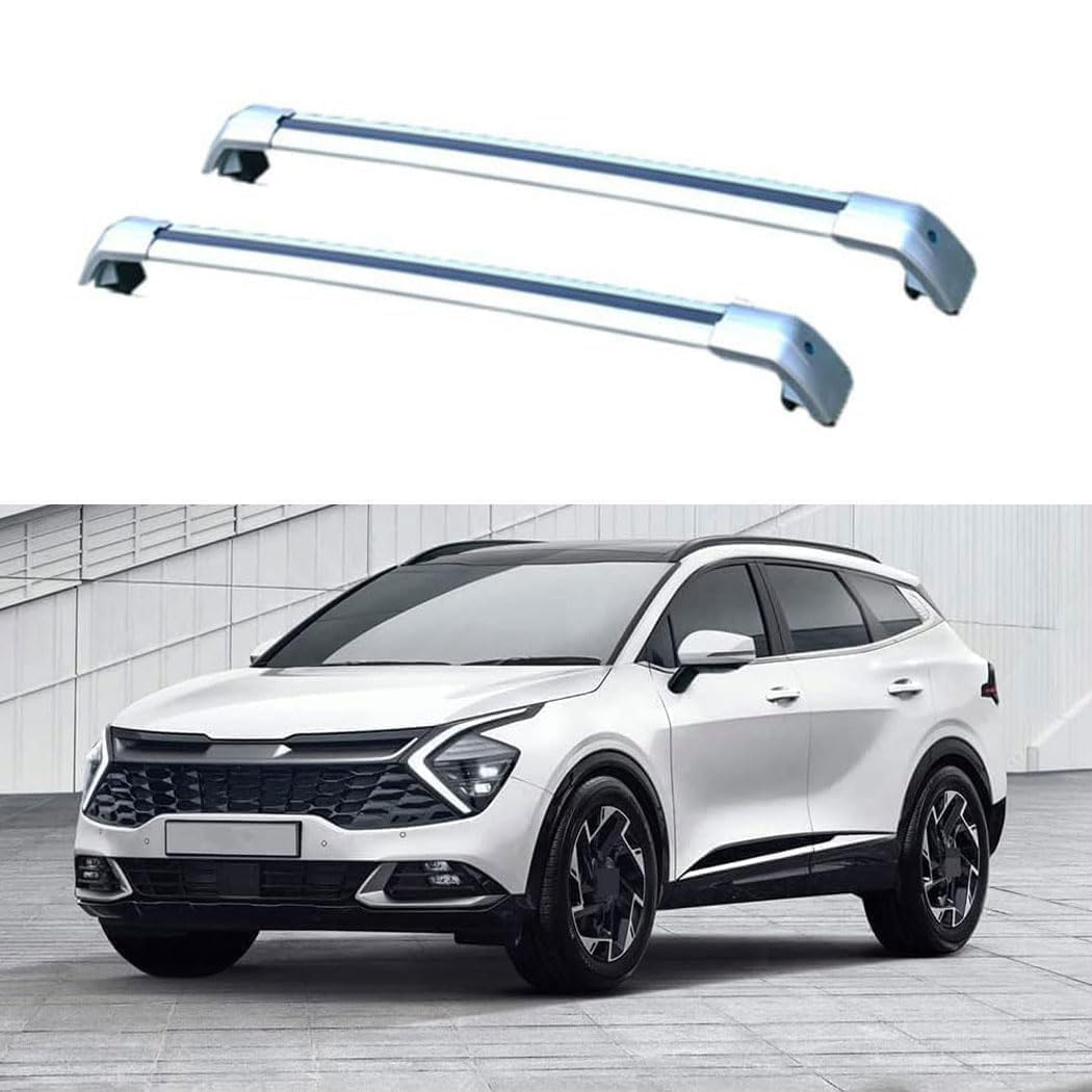 2 Stück Aluminium Dachträger Relingträger,Dachgepäckträger Alu Relingträger für KIA Sportage 2022 2023,B 2 Stück Aluminium Dachträger Relingträger,Dachgepäckträger Alu Relingträger für KIA Sportage 2022 2023,B von GCTRICL