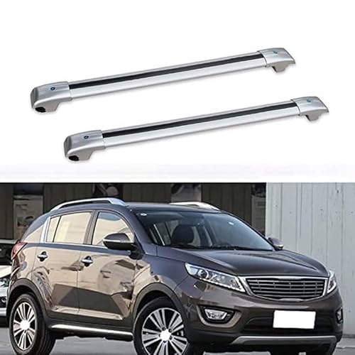 2 Stück Aluminium Dachträger Relingträger,Dachgepäckträger Alu Relingträger für Kia Sportage R 2010-2017,A 2 Stück Aluminium Dachträger Relingträger,Dachgepäckträger Alu Relingträger für Kia Sportage R 2010-2017,A von GCTRICL