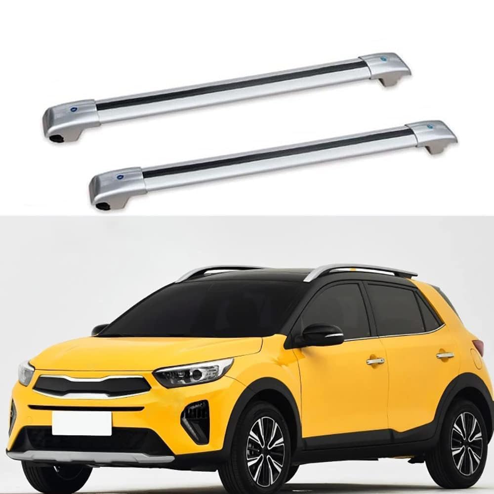 2 Stück Aluminium Dachträger Relingträger,Dachgepäckträger Alu Relingträger für Kia Stonic SUV 2017-2019,A 2 Stück Aluminium Dachträger Relingträger,Dachgepäckträger Alu Relingträger für Kia Stonic SUV 2017-2019,A von GCTRICL