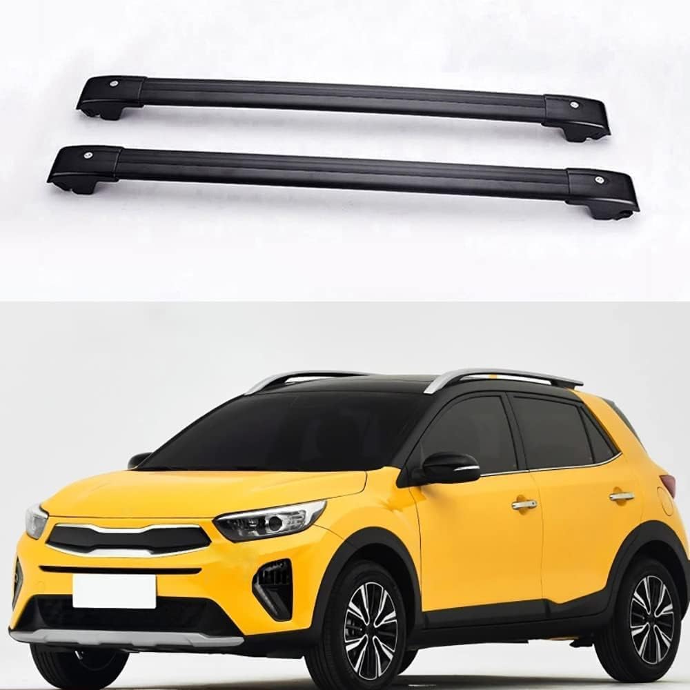 2 Stück Aluminium Dachträger Relingträger,Dachgepäckträger Alu Relingträger für Kia Stonic SUV 2017-2019,B 2 Stück Aluminium Dachträger Relingträger,Dachgepäckträger Alu Relingträger für Kia Stonic SUV 2017-2019,B von GCTRICL