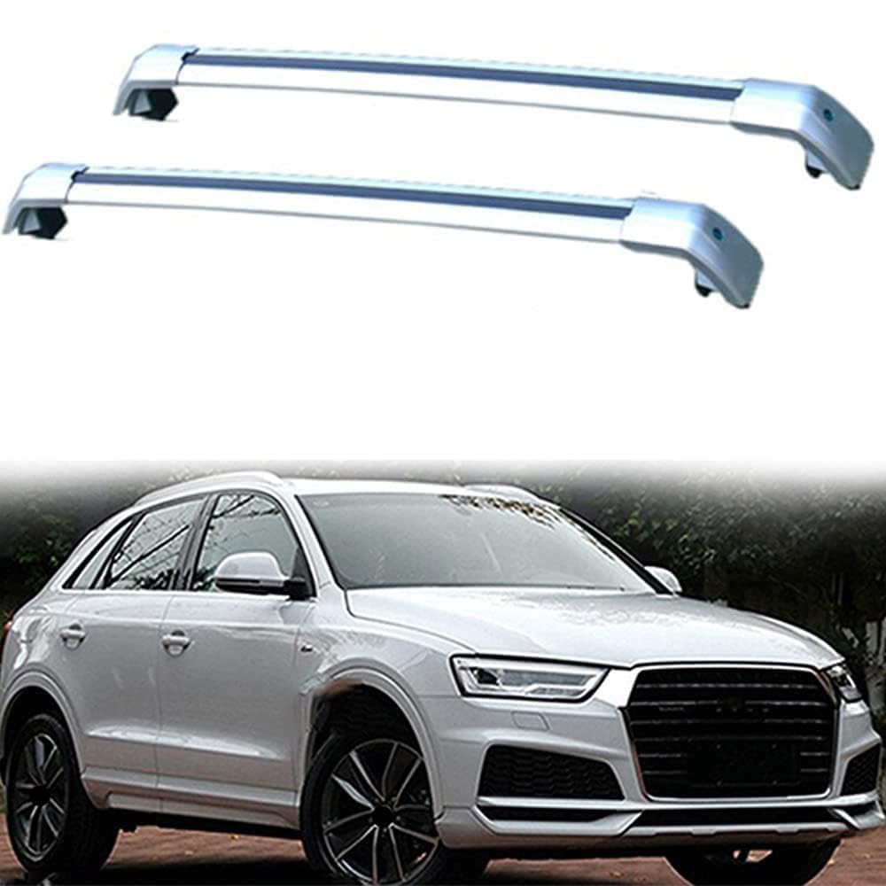 2 Stück Aluminium Dachträger Relingträger,Dachgepäckträger Alu Relingträger für Q3 5 Door SUV 2011-2018,B 2 Stück Aluminium Dachträger Relingträger,Dachgepäckträger Alu Relingträger für Q3 5 Door SUV 2011-2018,B von GCTRICL