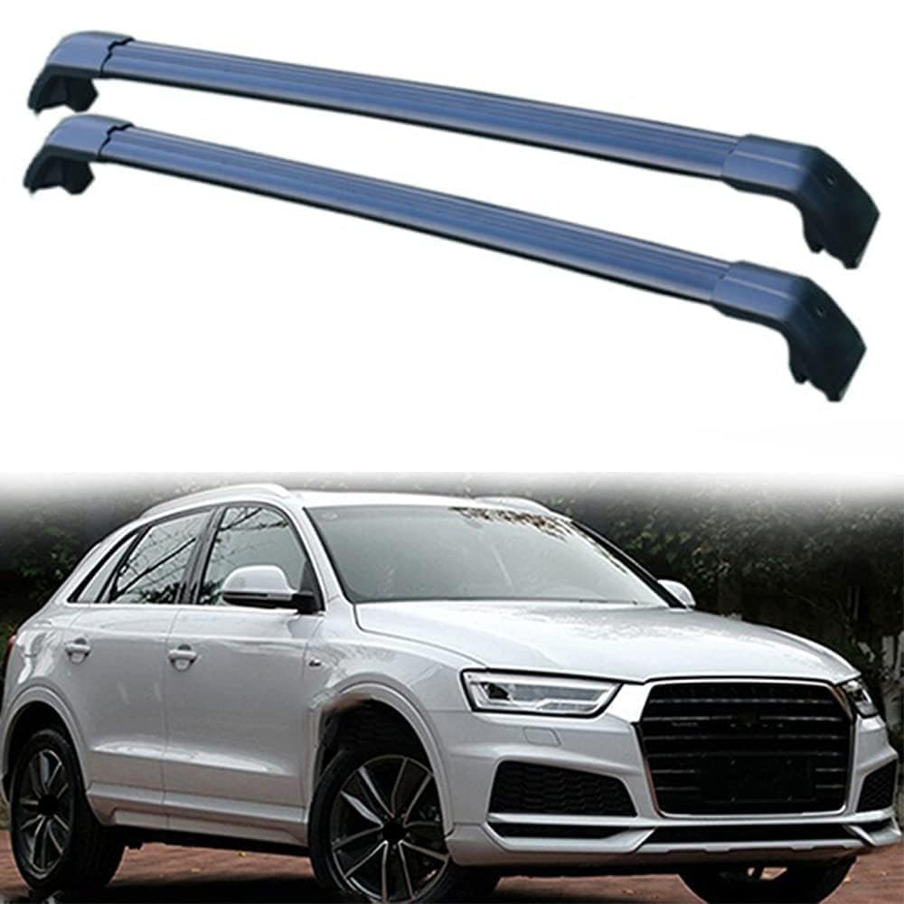 2 Stück Aluminium Dachträger Relingträger,Dachgepäckträger Alu Relingträger für Q3 5 Door SUV 2011-2018,C 2 Stück Aluminium Dachträger Relingträger,Dachgepäckträger Alu Relingträger für Q3 5 Door SUV 2011-2018,C von GCTRICL
