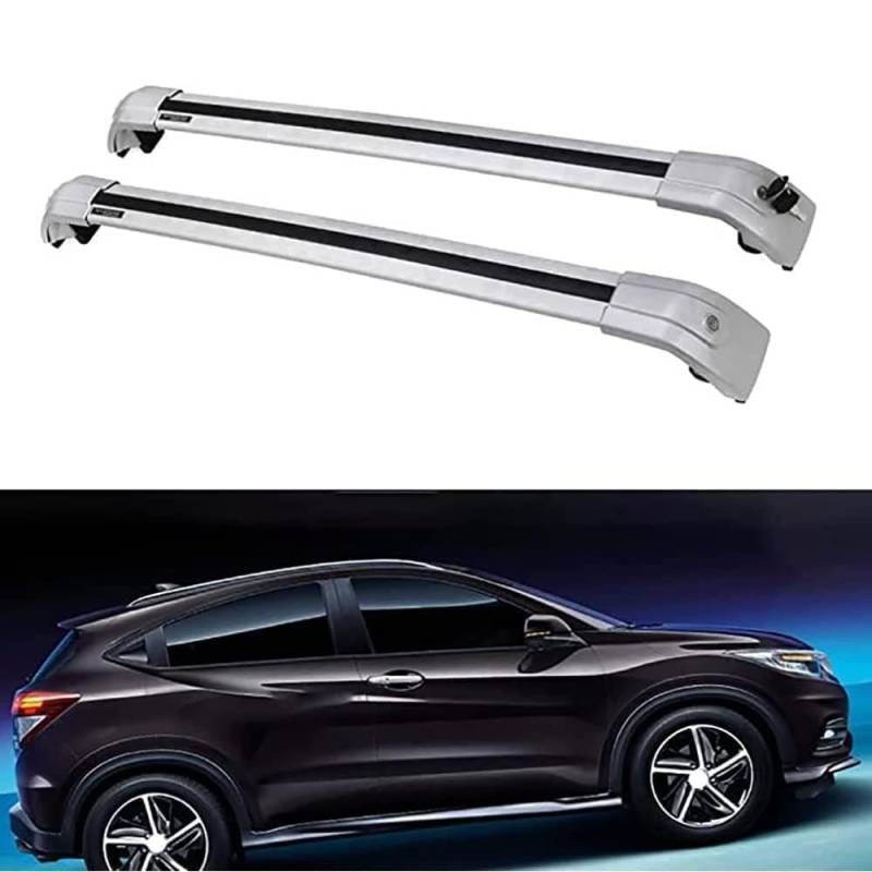 2 Stück Aluminium Dachträger Relingträger,Dachgepäckträger Alu Relingträger für XR-V XRV 2015-2020,B von GCTRICL