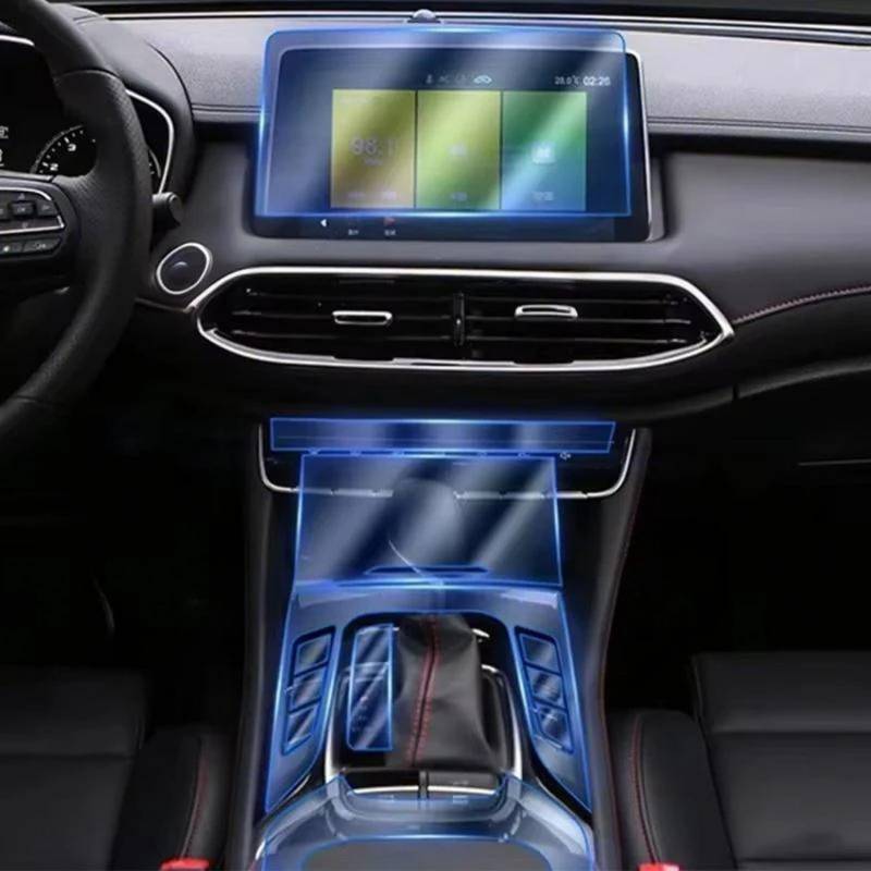 GCTTTCFX Auto GPS Navigation Innenraum Mittelkonsole Schutz Anti-Kratzer Reparatur Film Transparent TPU für MorrisGarages MG HS von GCTTTCFX