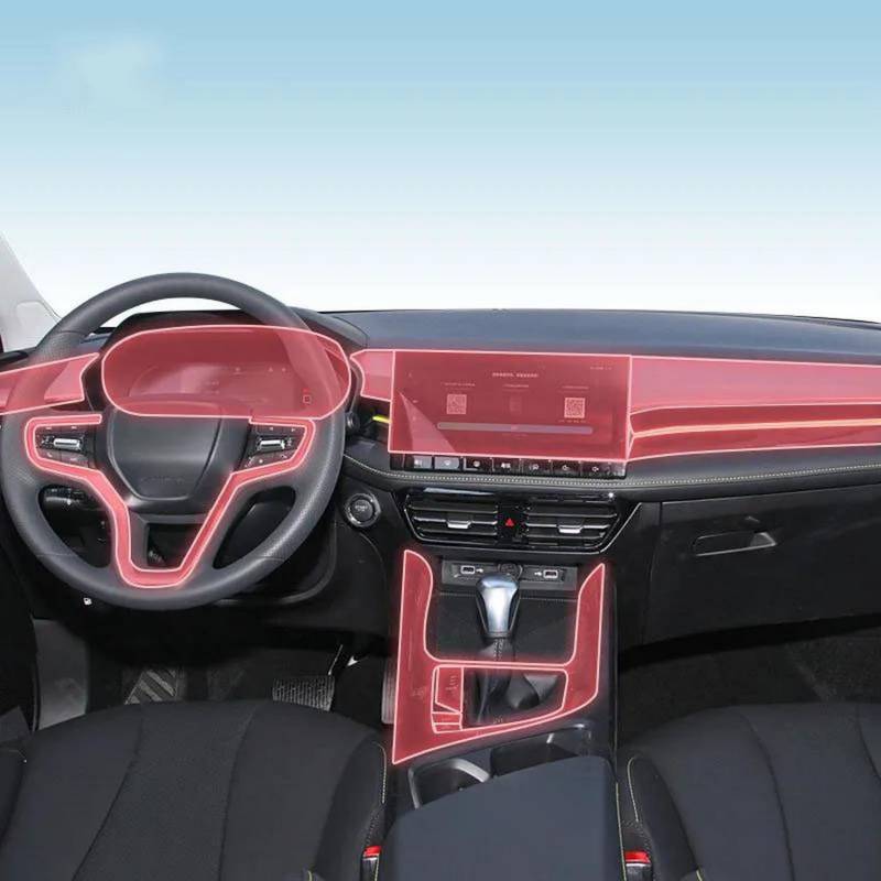 GCTTTCFX Auto-Innen-Getriebeplatte, TPU-Schutzfolie, kratzfest, Reparatur, für Roewe I5 2021–2023 von GCTTTCFX