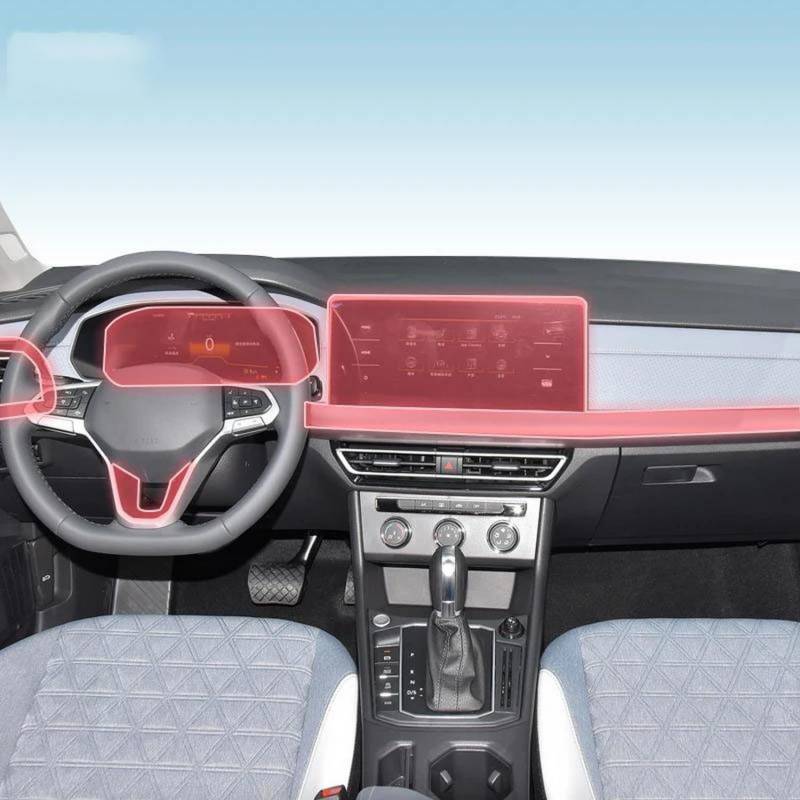 GCTTTCFX Auto Interieur Getriebe Panel TPU Schutzfolie Bildschirm Anti-Kratzer Reparatur Refit, für Volkswagen Lavida 2023-2025 von GCTTTCFX