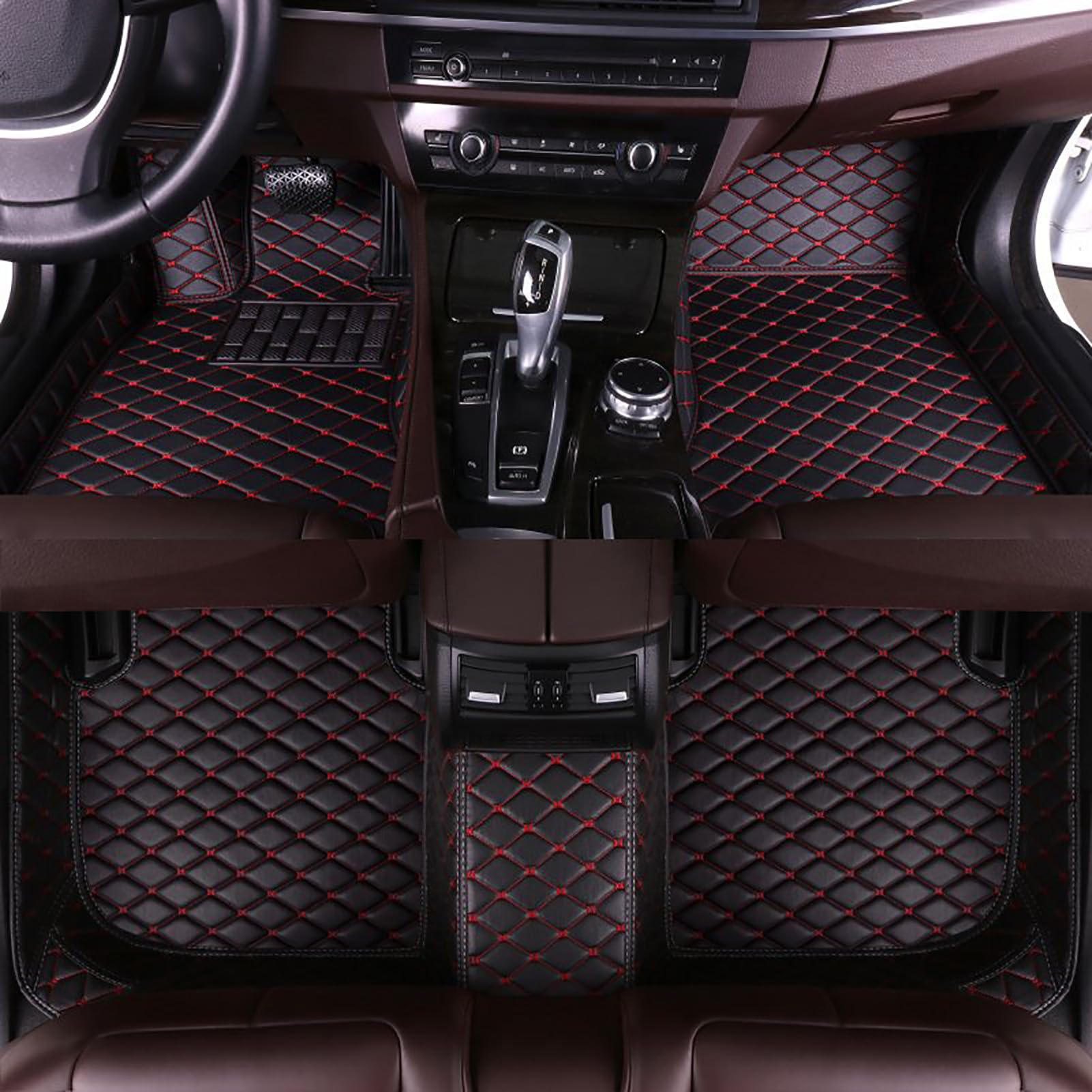 GDDUOYUE Benutzerdefinierte Auto Fußmatten passend für 99% All Weather Diamond Luxus Lederteppich, Wasserdicht Anti-Rutsch Automobil, Volle Abdeckung Schutz Bodenbelag Personalisierte,Black red GDDUOYUE Benutzerdefinierte Auto Fußmatten passend für 99% All Weather Diamond Luxus Lederteppich, Wasserdicht Anti-Rutsch Automobil, Volle Abdeckung Schutz Bodenbelag Personalisierte,Black red von GDDUOYUE