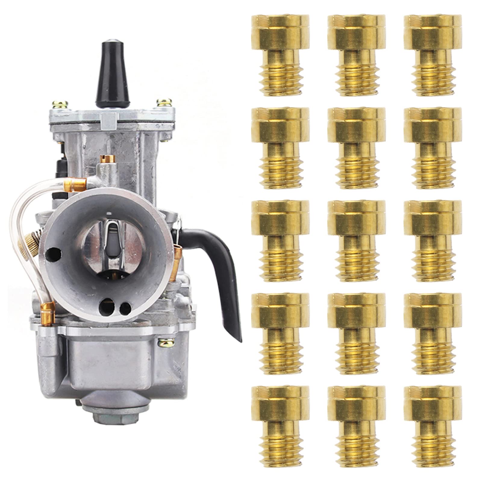 Vergaser Düsen Set, 15 Stück Vergaser Hauptdüsen Set 40 44 46 48 50 52 54 56 58 60 65 70 75 80 85 Vergaserdüsen Satz für Hercules Prima 2 3 4 5 6 Puch Bing Kreidler Zündapp Vergaser Düsen Set, 15 Stück Vergaser Hauptdüsen Set 40 44 46 48 50 52 54 56 58 60 65 70 75 80 85 Vergaserdüsen Satz für Hercules Prima 2 3 4 5 6 Puch Bing Kreidler Zündapp von GDWD