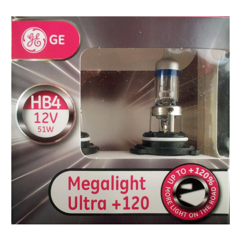 GE General Electric HB4 MegaLight Ultra +120 2er Set 53070SNU 9006 von General Electric