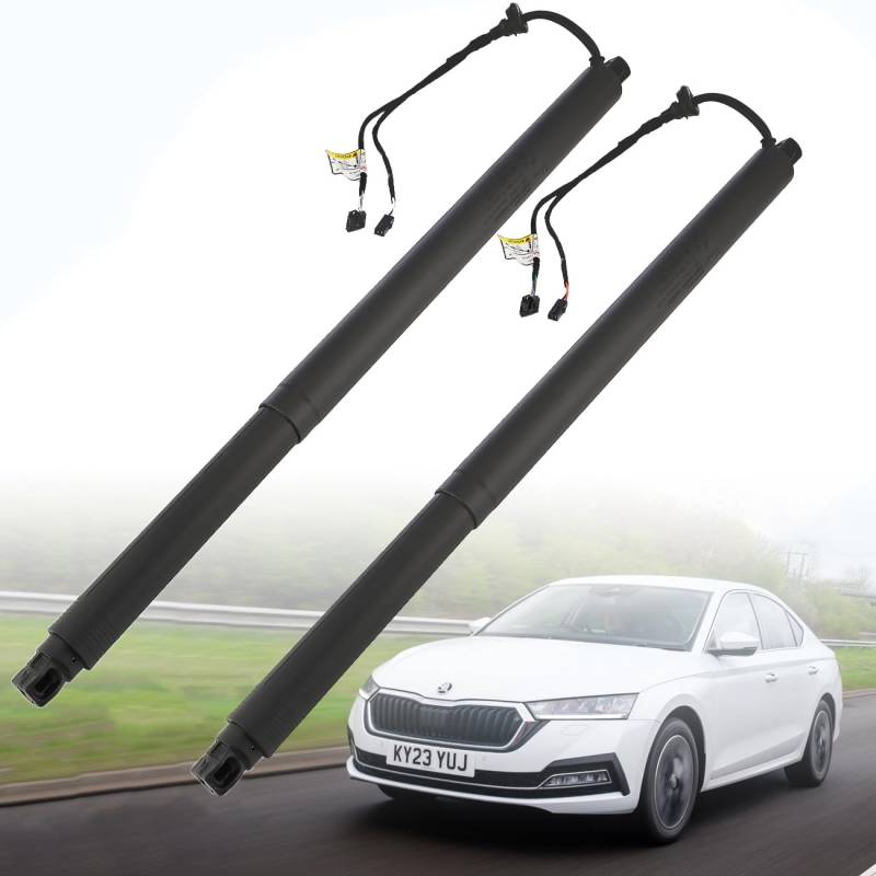 GEAREVER 2X Elektrische Gasfeder Dämpfer Heckklappe Gasdruckfeder Für Skoda Octavia III Kombi 5E5 BJ. 2013-2021 5E9827851F 5E9827851A (Links +Rechts) von GEAREVER