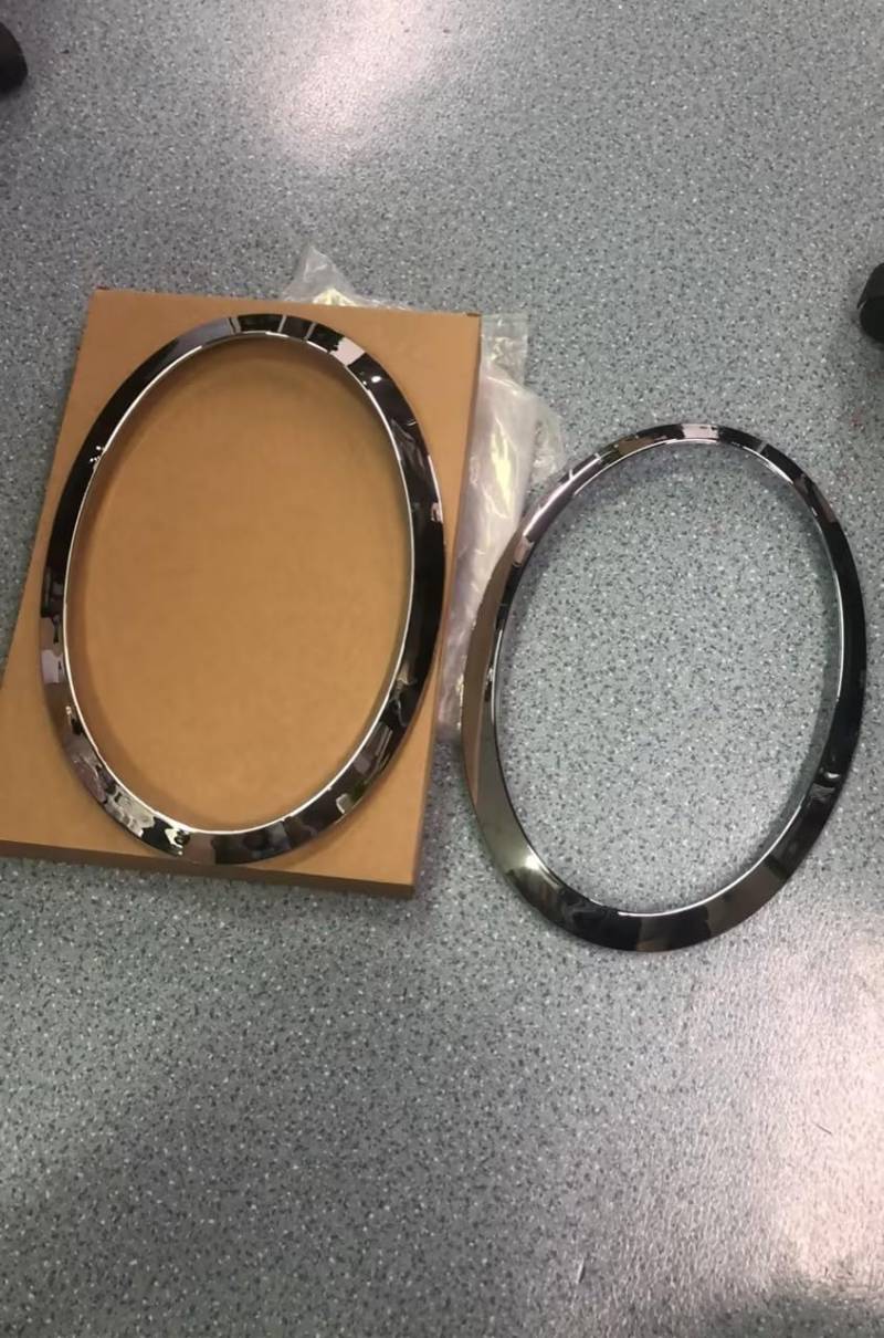 GEARMONSTER 2xScheinwerfer-Zierring Auto Ersatz kompatibel mit Mini Cooper F55 F56 F57 2014–2021 51137300631 51137300632 51712355791 51712355798 von GEARMONSTER