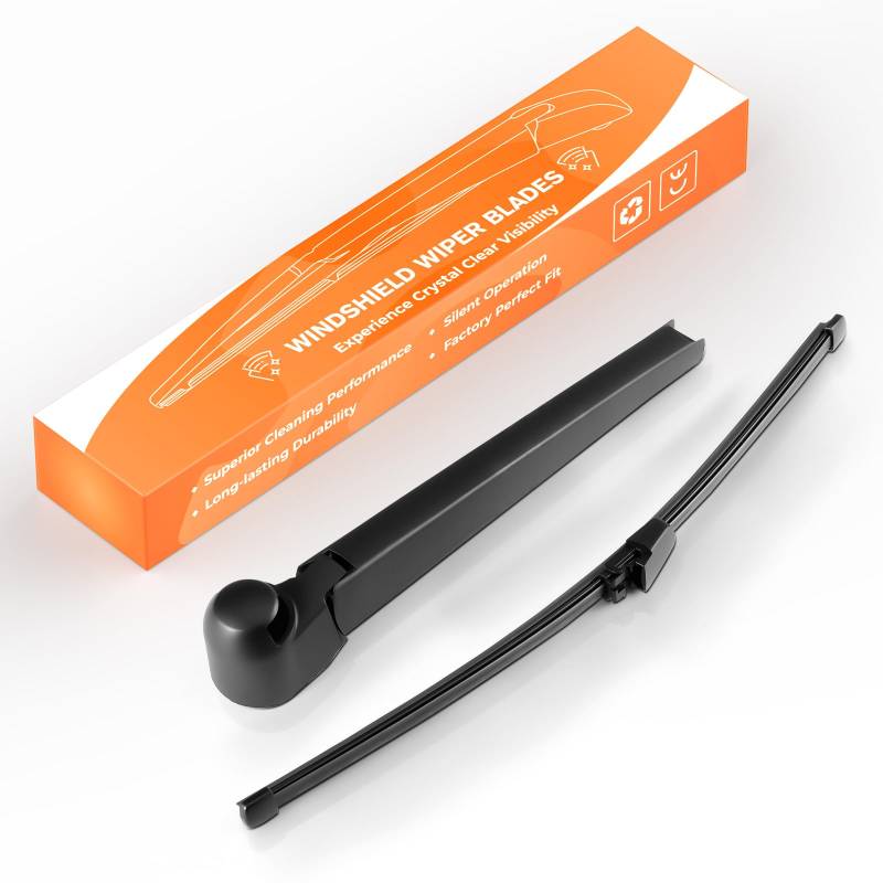 GEARMONSTER Heckwischerarm Scheibenwischer Wischblattsatz, Wischerarm Hinten Scheibenwischer Wischer Set für VW T5 2008-2012 Ersatz Heckwischerarm von GEARMONSTER