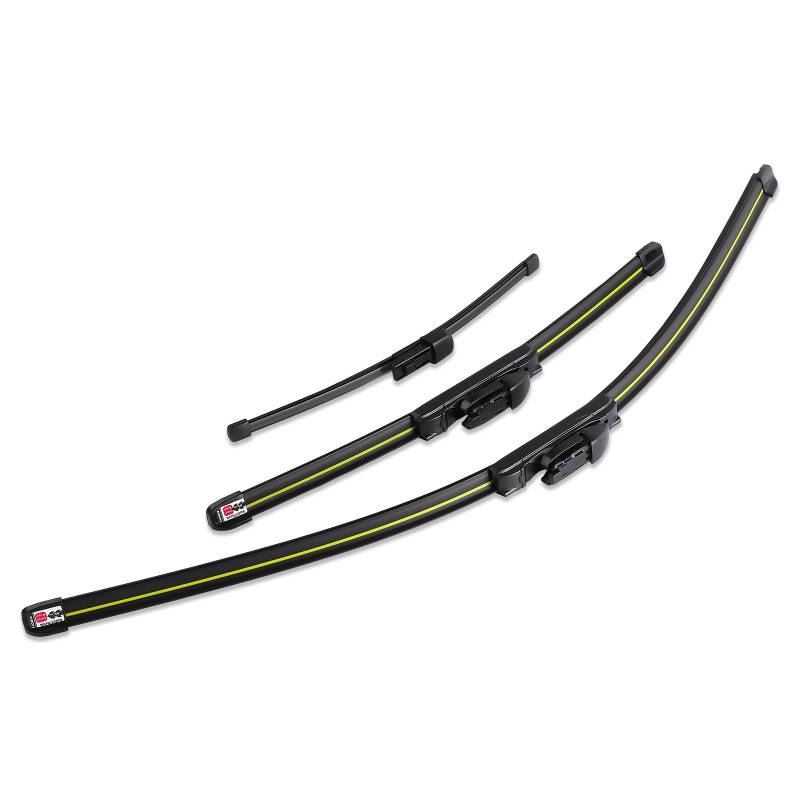 GEARMONSTER Scheibenwischer Wischerblätter Vorne + Hinten Satz Autoscheibenwischer Heckscheibenwischer Wischerblätter-Set für VW Golf Sportsvan ab 2014 (3er Set: 700mm/400mm/275mm) von GEARMONSTER