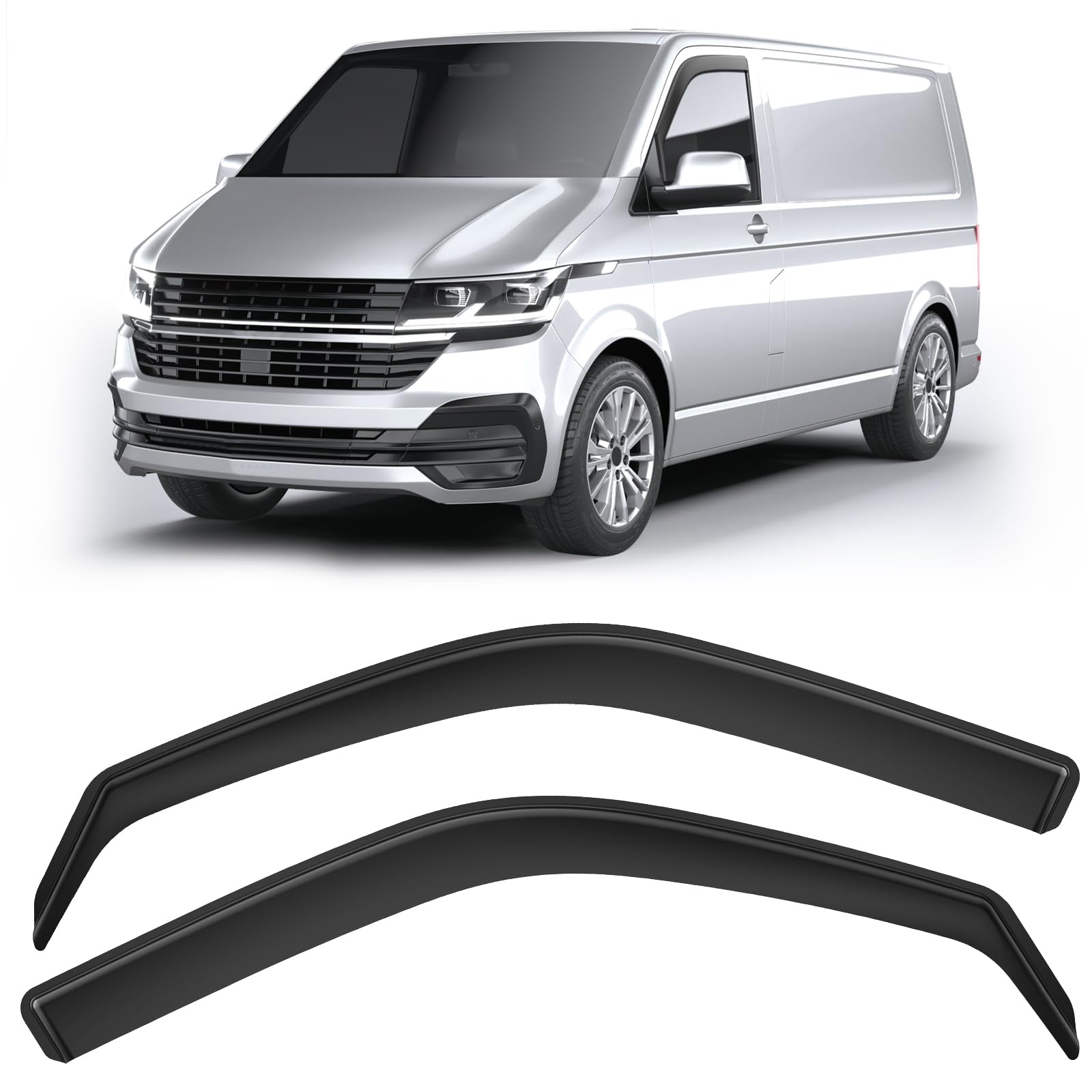 GEARMONSTER Windabweiser kompatibel mit Volkswagen T5 2003-2015 & T6 ab 2016 Autofenster Regenschutz Regenabweiser Integrierte Deflektoren Integrierter Windabweiser, 2 Stück, Schwarz GEARMONSTER Windabweiser kompatibel mit Volkswagen T5 2003-2015 & T6 ab 2016 Autofenster Regenschutz Regenabweiser Integrierte Deflektoren Integrierter Windabweiser, 2 Stück, Schwarz von GEARMONSTER