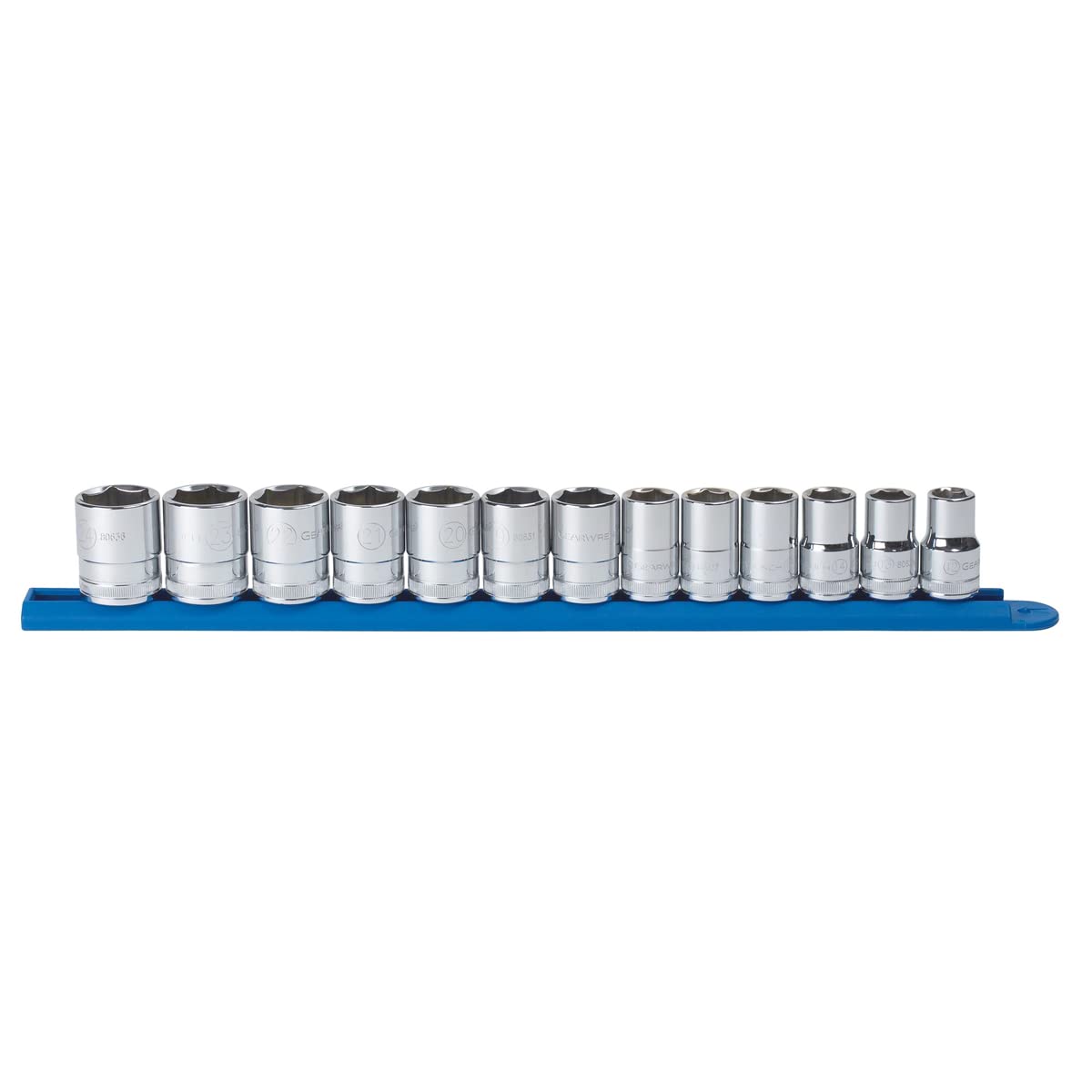 GEARWRENCH 80702 Steckschlüsselsatz, 1,27 cm (1/2 Zoll), 6-teilig, Standard-Steckschlüsselsatz, metrisch, 13-teilig von GEARWRENCH