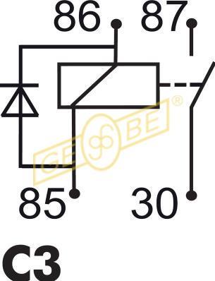 Sensor, Abgastemperatur vor Abgasturbolader GEBE 9 8059 1 von GEBE