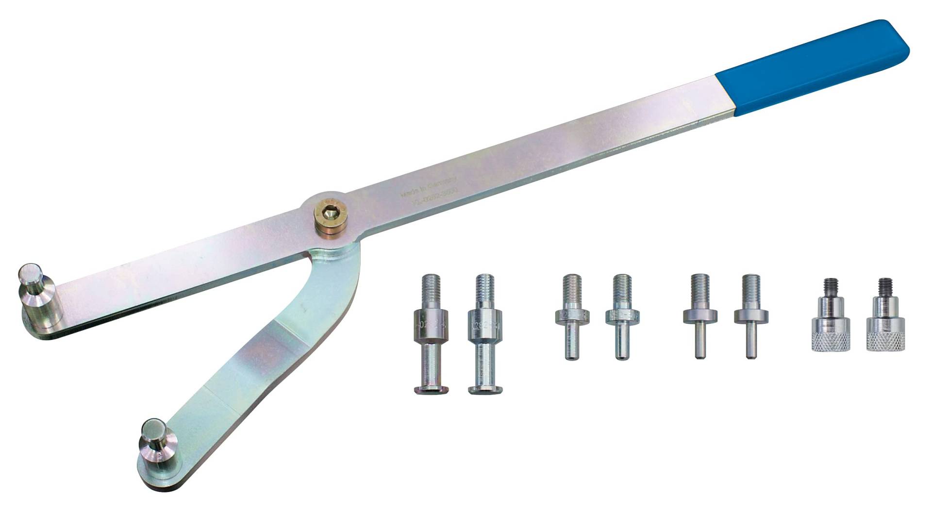 GEDORE Automotive Gegenhalteschlüssel, verstellbar, universell, für Lochkreis-Ø 14-130 mm, 470 mm Länge, Spezialwerkzeug, KL-0282-35 C von GEDORE