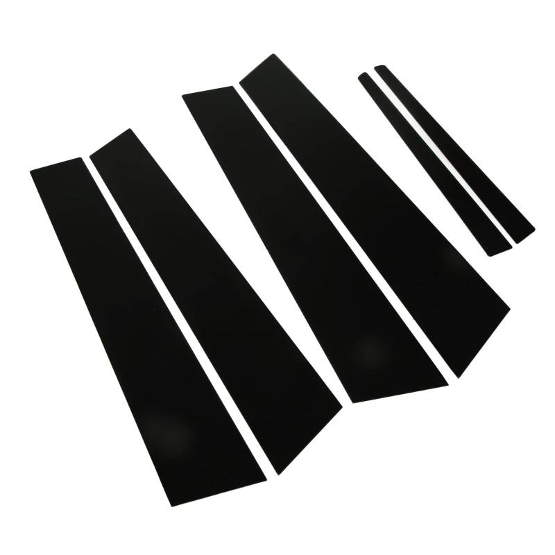 Pillar Post Trim, 6pcs Hochglänzende Schwarze Türfenster Auto Dekoration Fenster Säule Postabdeckung Säule Postaufkleber mit Einer Schicht Protect Film für ATS Limousine 2014-2019 von GEERYZHE