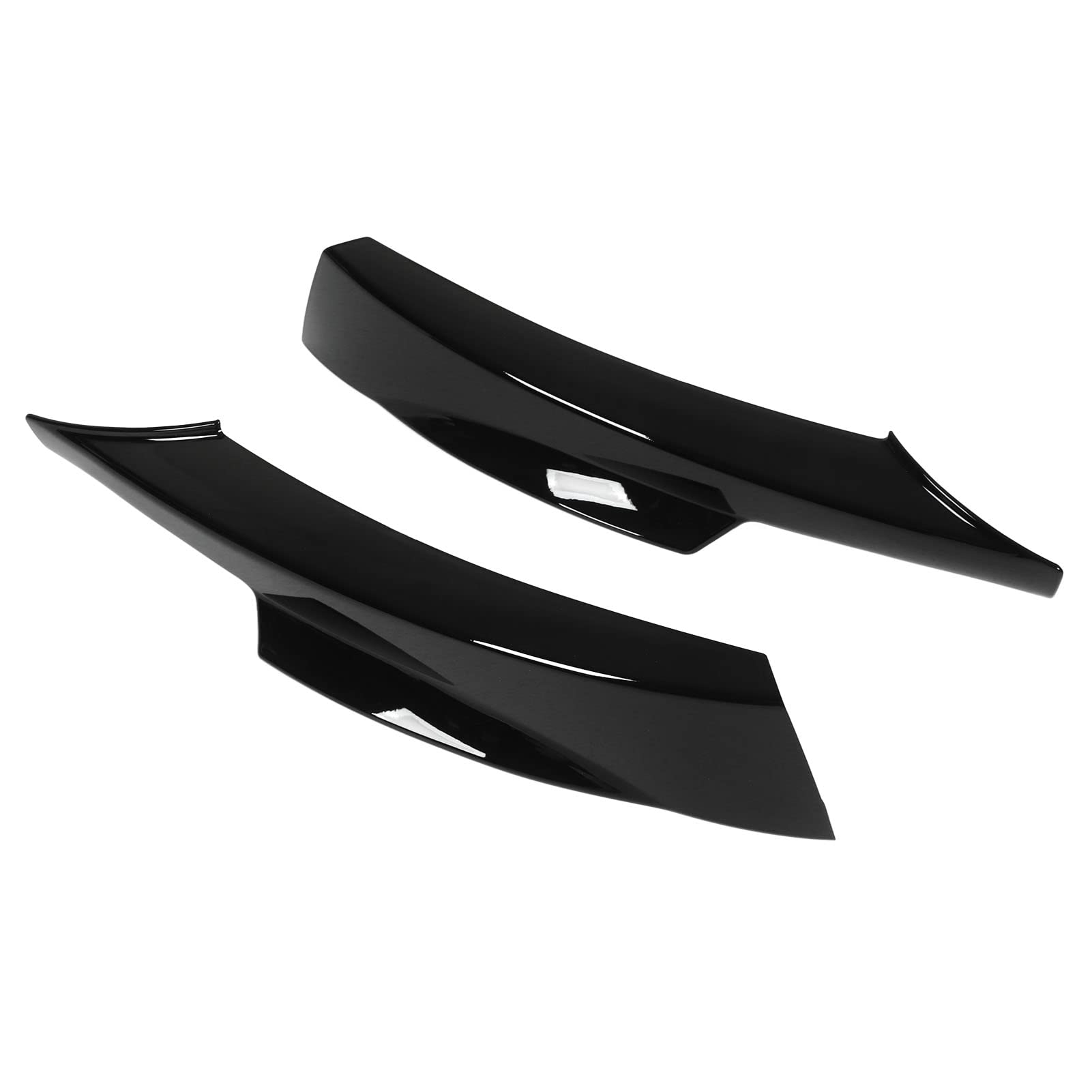 Vordere Stoßfänger Lippe, Untere Stoßfänger -Eckspoiler -Spektrumspoiler mit Selbstklebender Klebeband und Schraube für E90 M Sport LCI Limousine 2009-2012 (Helles Schwarz) von GEERYZHE