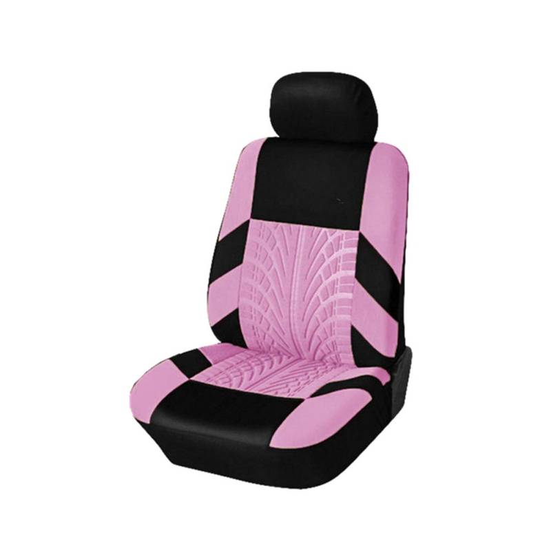 GELing Auto-Sitzbezüge Vordersitze, Auto-Sitzbezüge Set Universal Schonbezüge für Auto Sitzbezug Sitzschoner Autositzbezug Autositzauflage Vordersitze 1 Stück-Pink von GELing