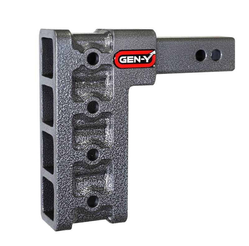 GENY 304,Drop Hitch,Dual Receiver,Adjustable 2" Solid Shaft,Dual Receiver Hitch,Drop/Raise 7.5",with Two 5/8" Pins Hitch Only von GEN-Y Hitch