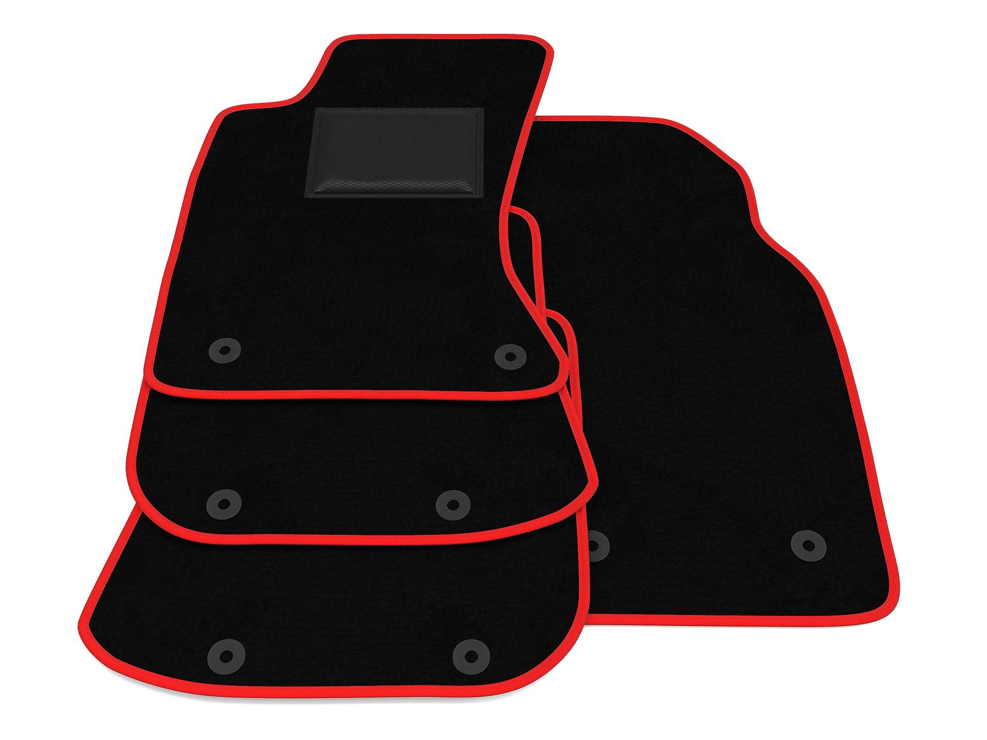 Fußmatten kompatibel mit Audi A4 B5 Avant 1996-2001, rote Umrandung, kundenspezifisches Autofußmatten-Kit Fußmatten kompatibel mit Audi A4 B5 Avant 1996-2001, rote Umrandung, kundenspezifisches Autofußmatten-Kit von GENERISCH