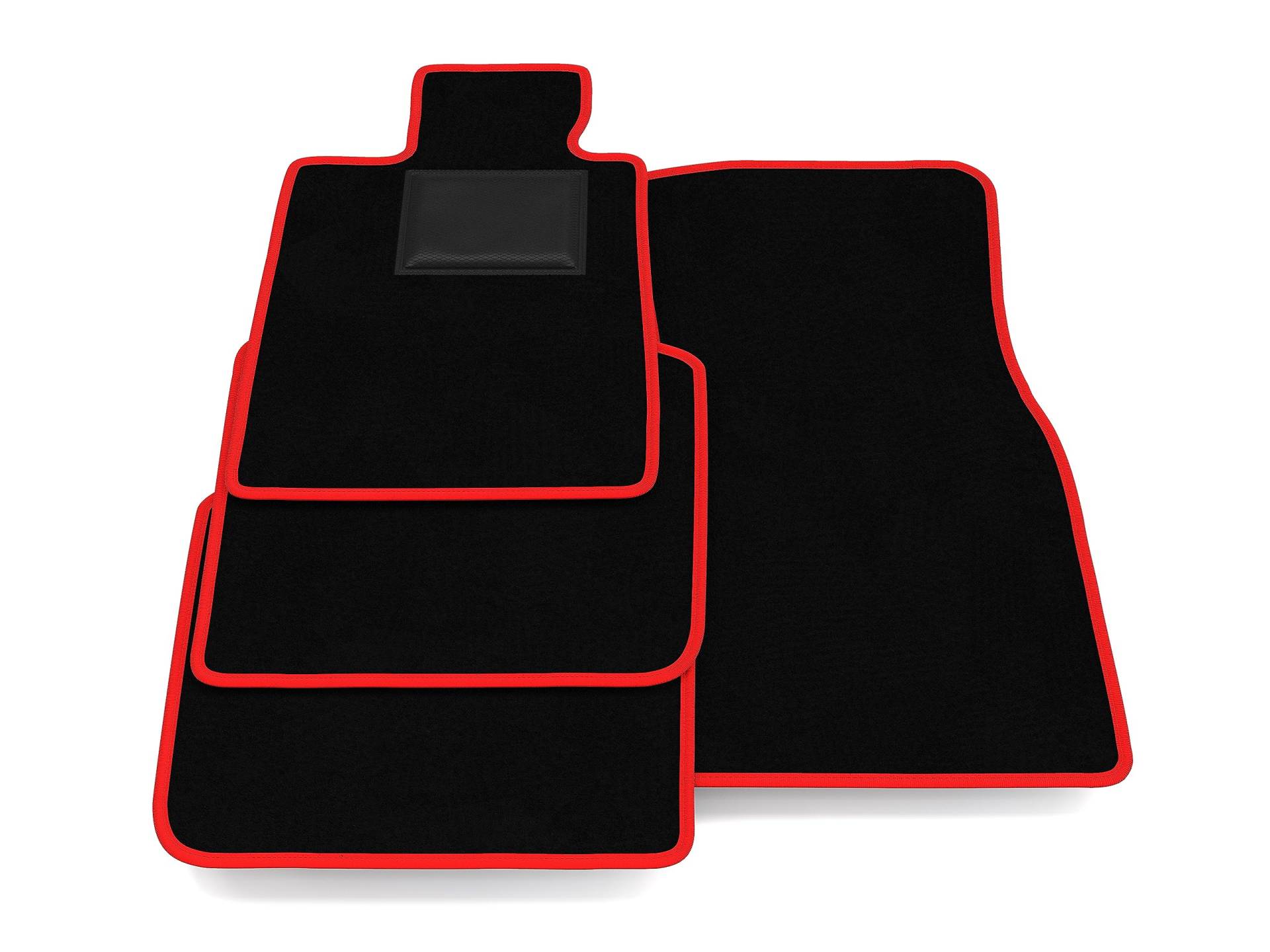 Fußmatten kompatibel mit BMW 7er G12 2015-2022, rote Umrandung, Auto-Fußmatten-Kit, Samtteppich-Set, Autoteppich Fußmatten kompatibel mit BMW 7er G12 2015-2022, rote Umrandung, Auto-Fußmatten-Kit, Samtteppich-Set, Autoteppich von GENERISCH