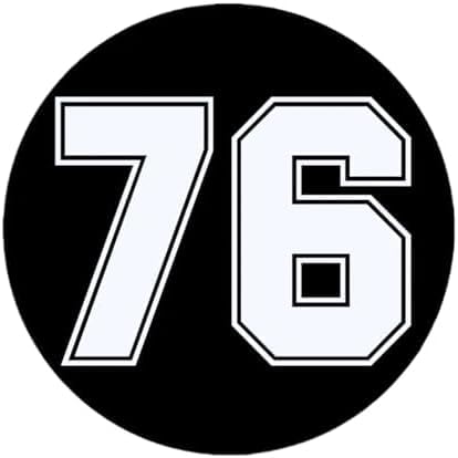 2pcs Vinylaufkleber In Verschiedenen Größen, Abbildung Nummer 76, Autoaufkleber, Wasserdicht, Autodekoration Für Stoßfänger, Heckscheiben 2pcs Vinylaufkleber In Verschiedenen Größen, Abbildung Nummer 76, Autoaufkleber, Wasserdicht, Autodekoration Für Stoßfänger, Heckscheiben von GENMIP