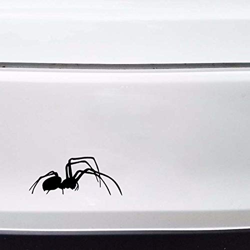 GENMIP 19,2 cm * 7,8 cm Spinne Tiere Coole Kunst Auto Aufkleber Aufkleber Vinyl Dekor Schwarz/Silber von GENMIP