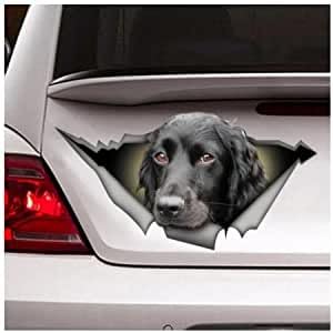 GENMIP 22 cm, Schwarzer Cocker Spaniel-Autoaufkleber, Hunde-Autoaufkleber, Schwarzer Cocker Spaniel-Aufkleber (Hg1Fs13657) von GENMIP