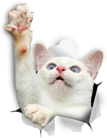 GENMIP 2pcs Selbstadhäsive Aufkleber, Weiße Katze, Autoaufkleber, Wasserdicht, Autodekorationen Am Stoßfänger, Heckfenster, 20 cm, Autoaufkleber, Dekoration, Aufkleber, Autoaufkleber GENMIP 2pcs Selbstadhäsive Aufkleber, Weiße Katze, Autoaufkleber, Wasserdicht, Autodekorationen Am Stoßfänger, Heckfenster, 20 cm, Autoaufkleber, Dekoration, Aufkleber, Autoaufkleber von GENMIP
