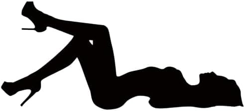 GENMIP Car Sticker Persönlichkeit Auto Aufkleber Frau Lüge PVC Auto Fenster Stoßfänger Wasserdichtes Aufkleber Dekor von GENMIP