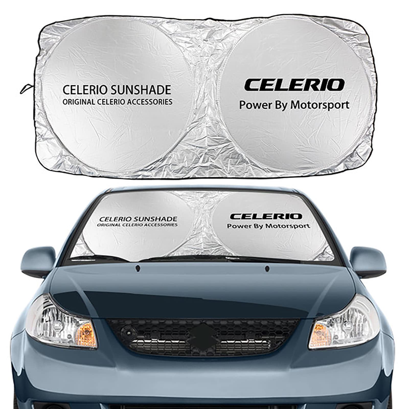 GENTRE Sonnenschutz Auto Frontscheibe für Suzuki Celerio,Faltbarer Sonnenschutz Windschutzscheibe UV Schutz und Wärme Sonnenschirm,S von GENTRE