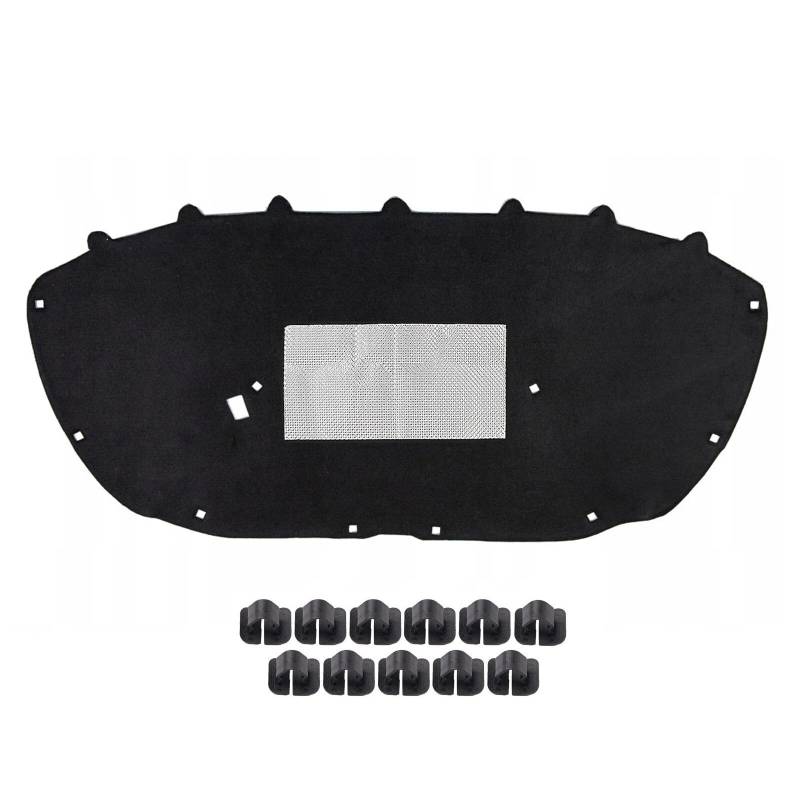 GEPCO Dämmmatte Motorhaube Motorhaubendämmung Motorraumdämmung mit Clips kompatibel mit VW Polo V 6R 6R1 2009-2017 von GEPCO Advanced Technology