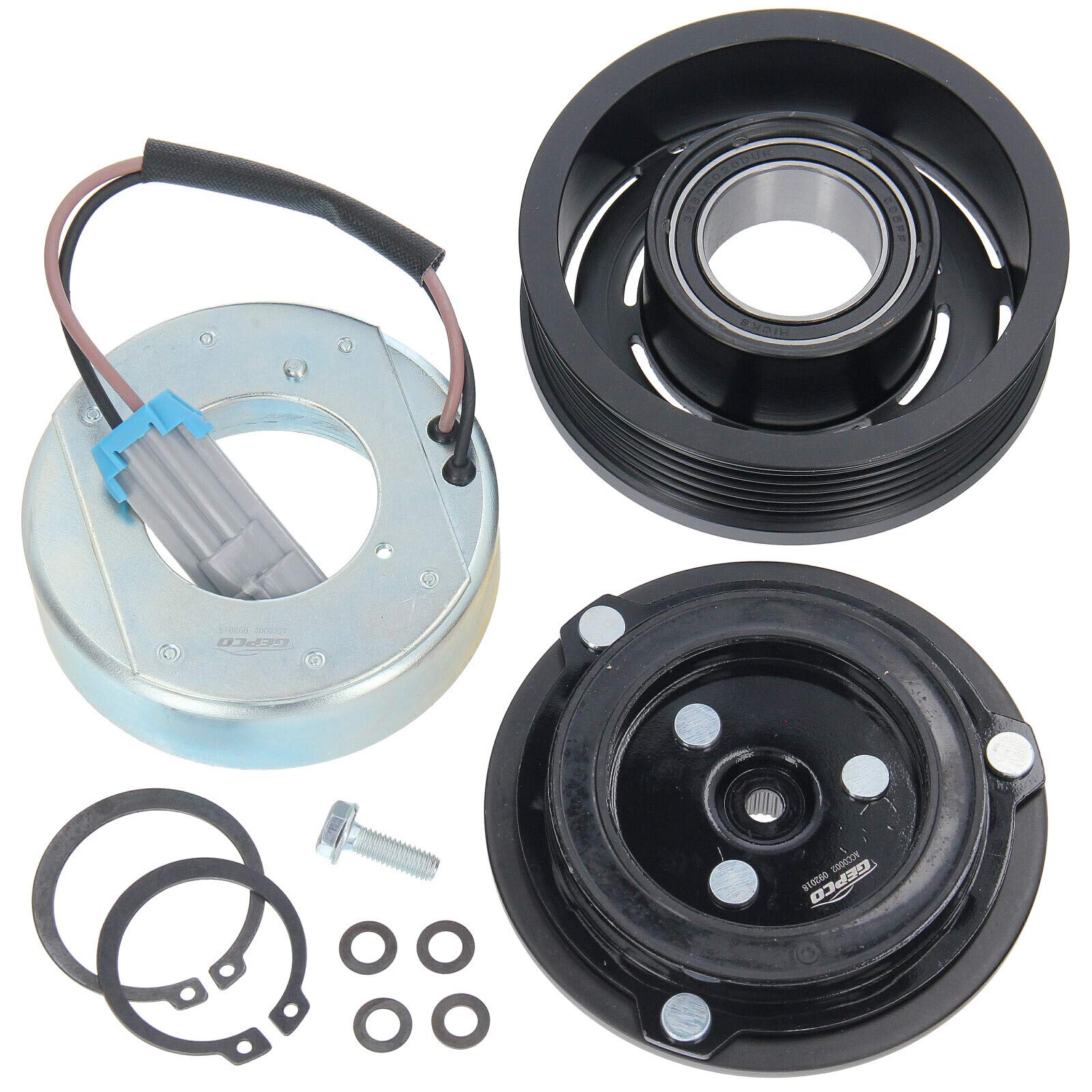 GEPCO Klimakompressor Magnetkupplung Riemenscheibe Magnetspule kompatibel mit Opel Astra H Zafira B 6854056 6854057 13124751 CVC GEPCO Klimakompressor Magnetkupplung Riemenscheibe Magnetspule kompatibel mit Opel Astra H Zafira B 6854056 6854057 13124751 CVC von GEPCO Advanced Technology