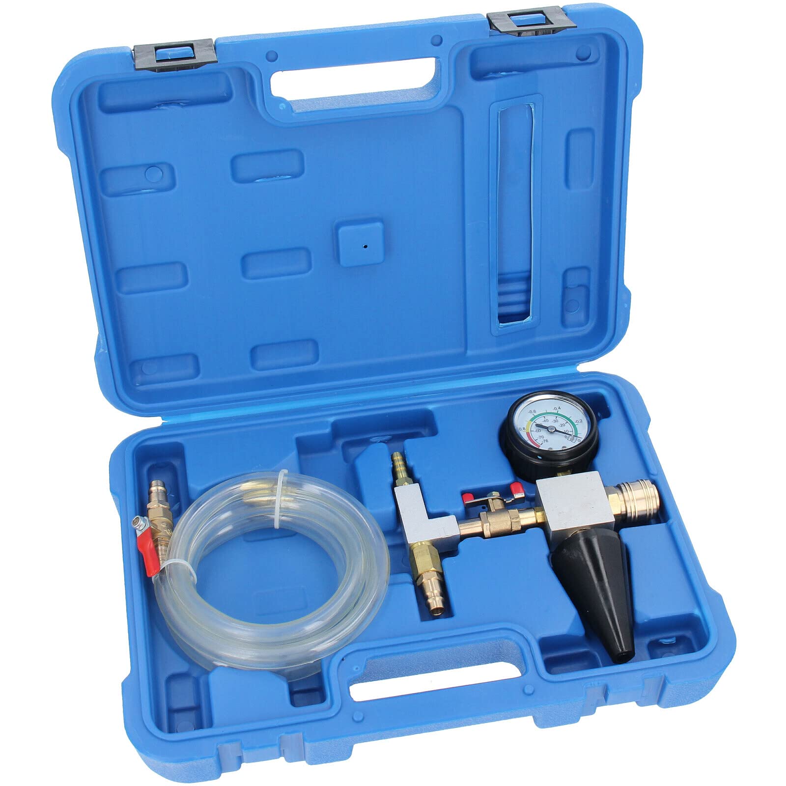 GEPCO Universal Kühlsystem Tester Befüll- und Entlüftungsgerät Kühlmittel Prüfer Entlüftungsgerät Kühler Kühlwasser Vakuum Befüllgerät 6-TLG. GEPCO Universal Kühlsystem Tester Befüll- und Entlüftungsgerät Kühlmittel Prüfer Entlüftungsgerät Kühler Kühlwasser Vakuum Befüllgerät 6-TLG. von GEPCO Advanced Technology