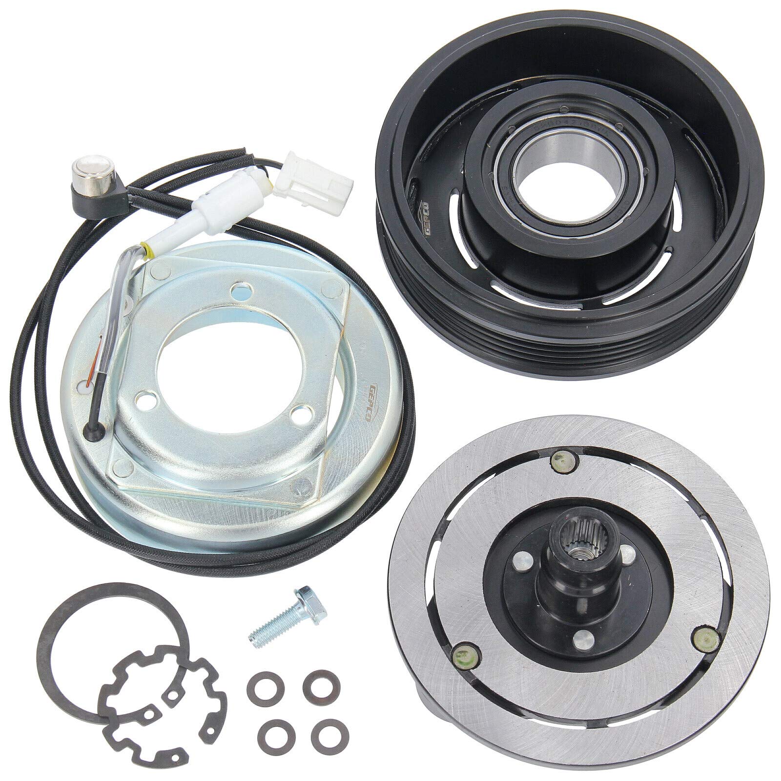GEPCO Klimakompressor Magnetkupplung Riemenscheibe Magnetspule kompatibel mit Mazda 3 BK Mazda 5 CR19 GEPCO Klimakompressor Magnetkupplung Riemenscheibe Magnetspule kompatibel mit Mazda 3 BK Mazda 5 CR19 von GEPCO Advanced Technology