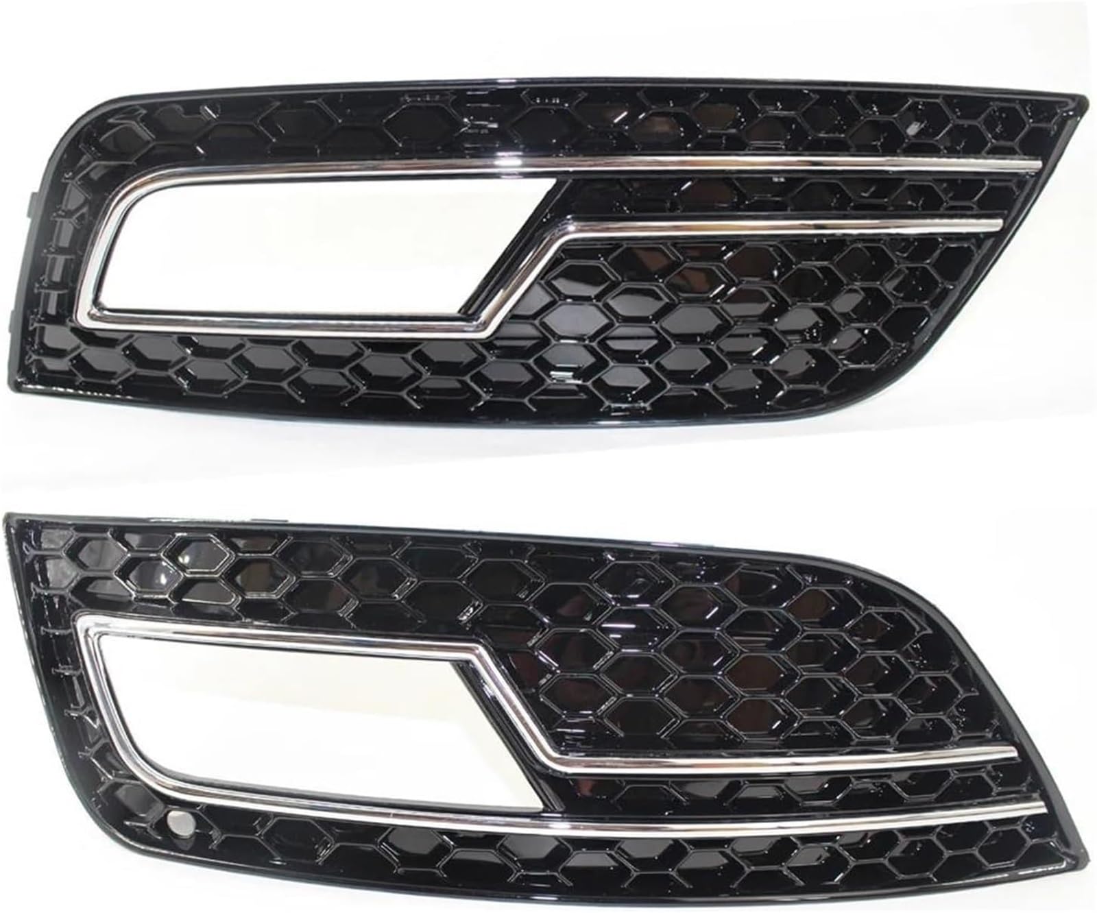 Auto-Nebelscheinwerfergitter Auto Front Stoßstange Nebel Licht Kühlergrill Abdeckung Nebel Lampe Grill Für A4 B 8,5 2013-2016(Schwarz) von GERLJ