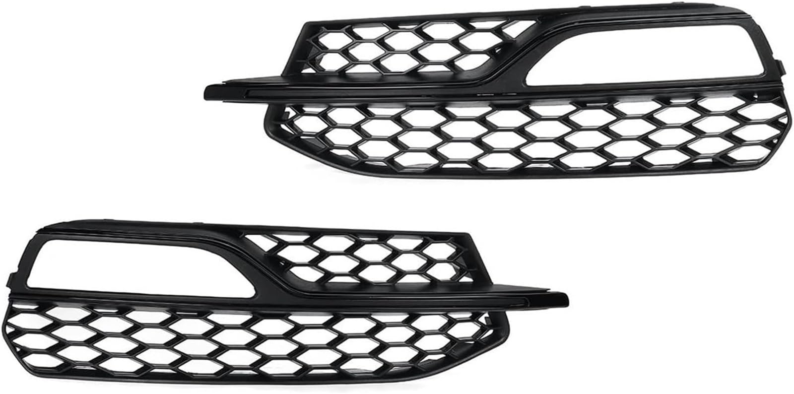 Auto-Nebelscheinwerfergitter Auto Front Stoßstange Nebel Licht Kühlergrill Grill Nebel Lampe Abdeckung Für S3 A3 2014-2016(Glossy Black) von GERLJ