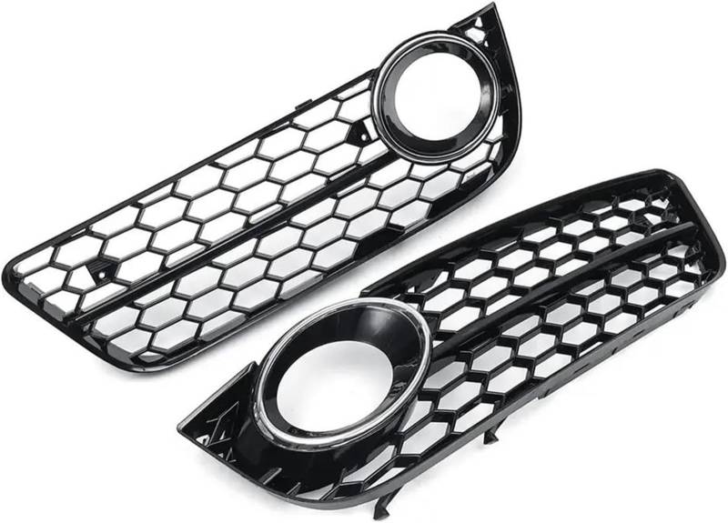 Auto-Nebelscheinwerfergitter Auto Front Stoßstange Nebel Licht Lampe Kühlergrill Grill Abdeckung Für A5 Für Coupe 2008-2011(Chrome) von GERLJ