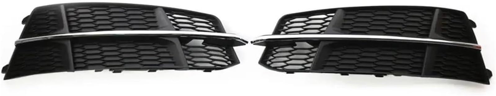 Auto-Nebelscheinwerfergitter Für 2016-2018 2Pcs Auto Front Stoßstange Nebel Licht Unteren Kühlergrill Grill Abdeckung(Black Chrome) von GERLJ
