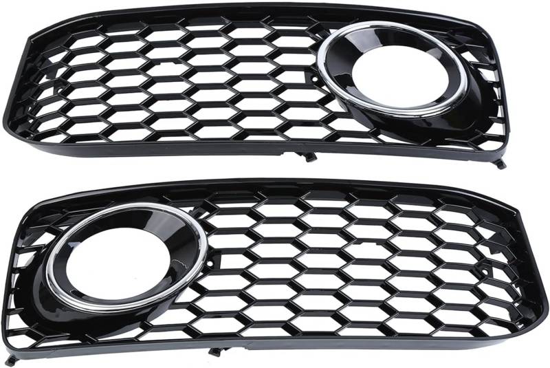 Auto-Nebelscheinwerfergitter Für A5 2008-2012 2 stücke Auto Nebel Licht Kühlergrill Lampe Abdeckung Honeycomb Hex Front Grille von GERLJ