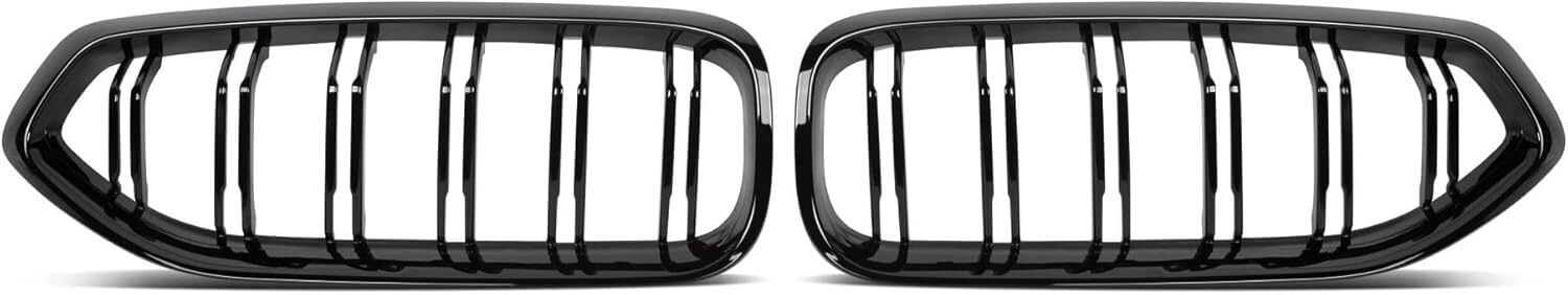 Auto-Nebelscheinwerfergitter Für BMW Diamond Car Nierenhaube für Kühlergrill Auto Frontstoßstange Grille(Gloss Black) von GERLJ
