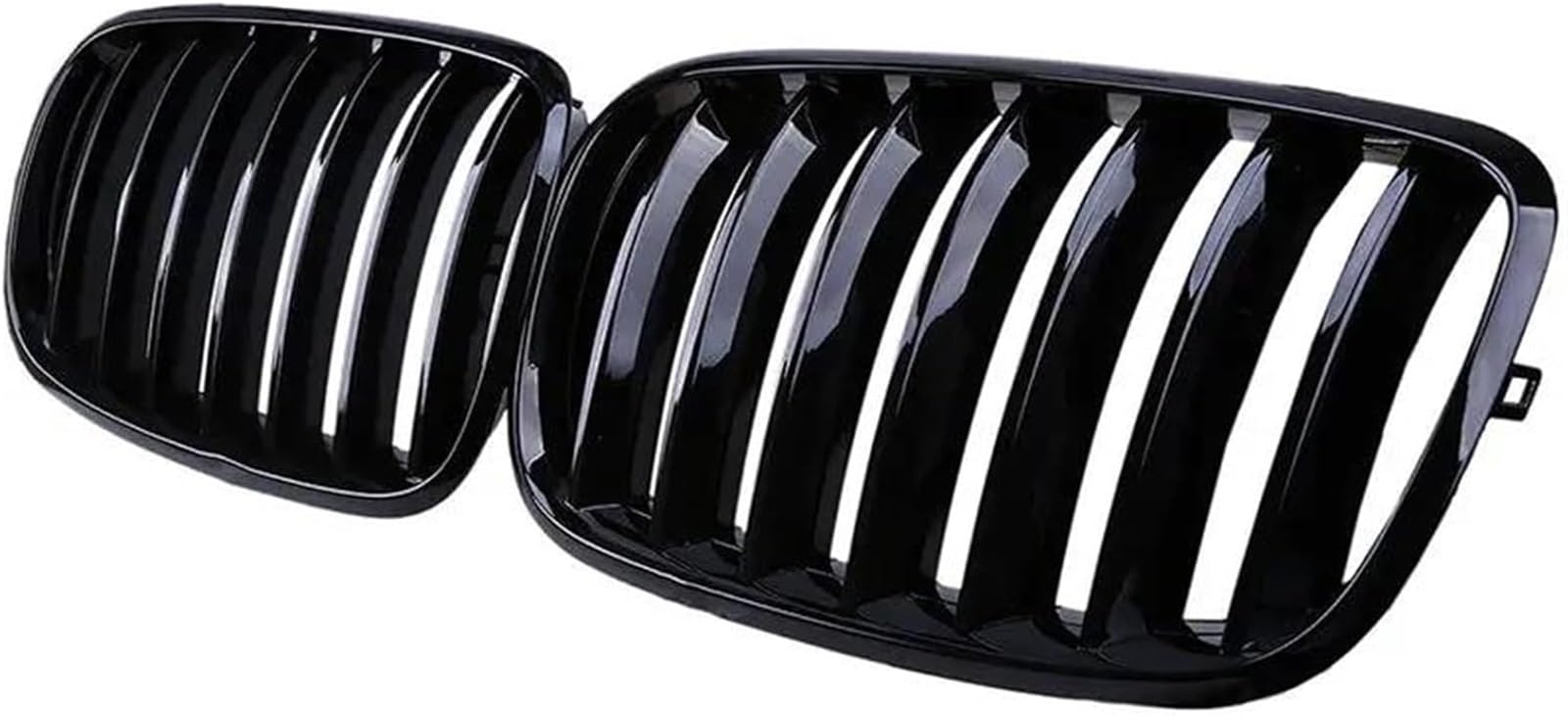 Auto-Nebelscheinwerfergitter Für BMW Einzelnen Lamellen Front Stoßstange Niere Kühlergrill Racing Grill für kühler Schutz(Glossy Black) von GERLJ